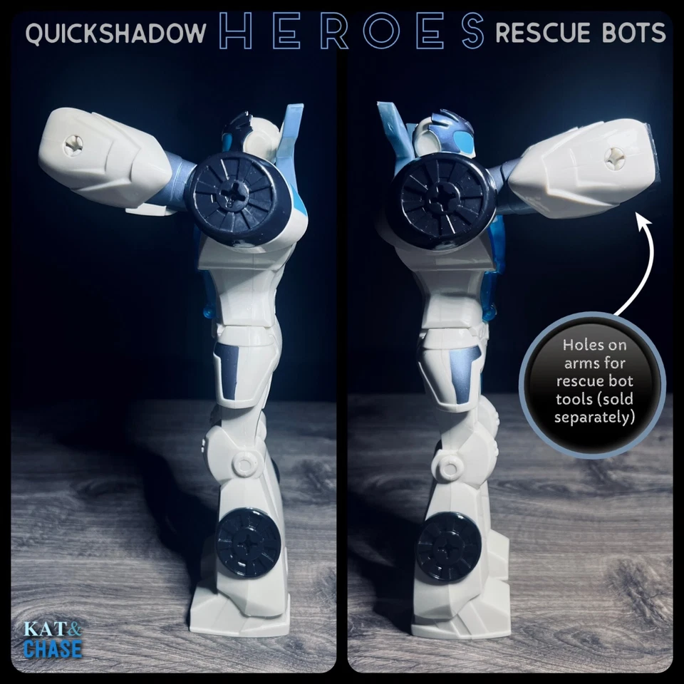 Hasbro Transformer Playskool Hero Rescue Bot 12" Rescan Quickshadow Epic Series - Image 3 of 4