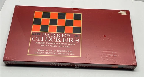 Rare! Vintage Parker Checkers Board Game (Parker Brothers) Sealed Unopened GB17