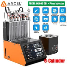 ANCEL ANJ600 Fuel Injector Tester Cleaner Car Nozzle Ultrasonic Cleaning Machine