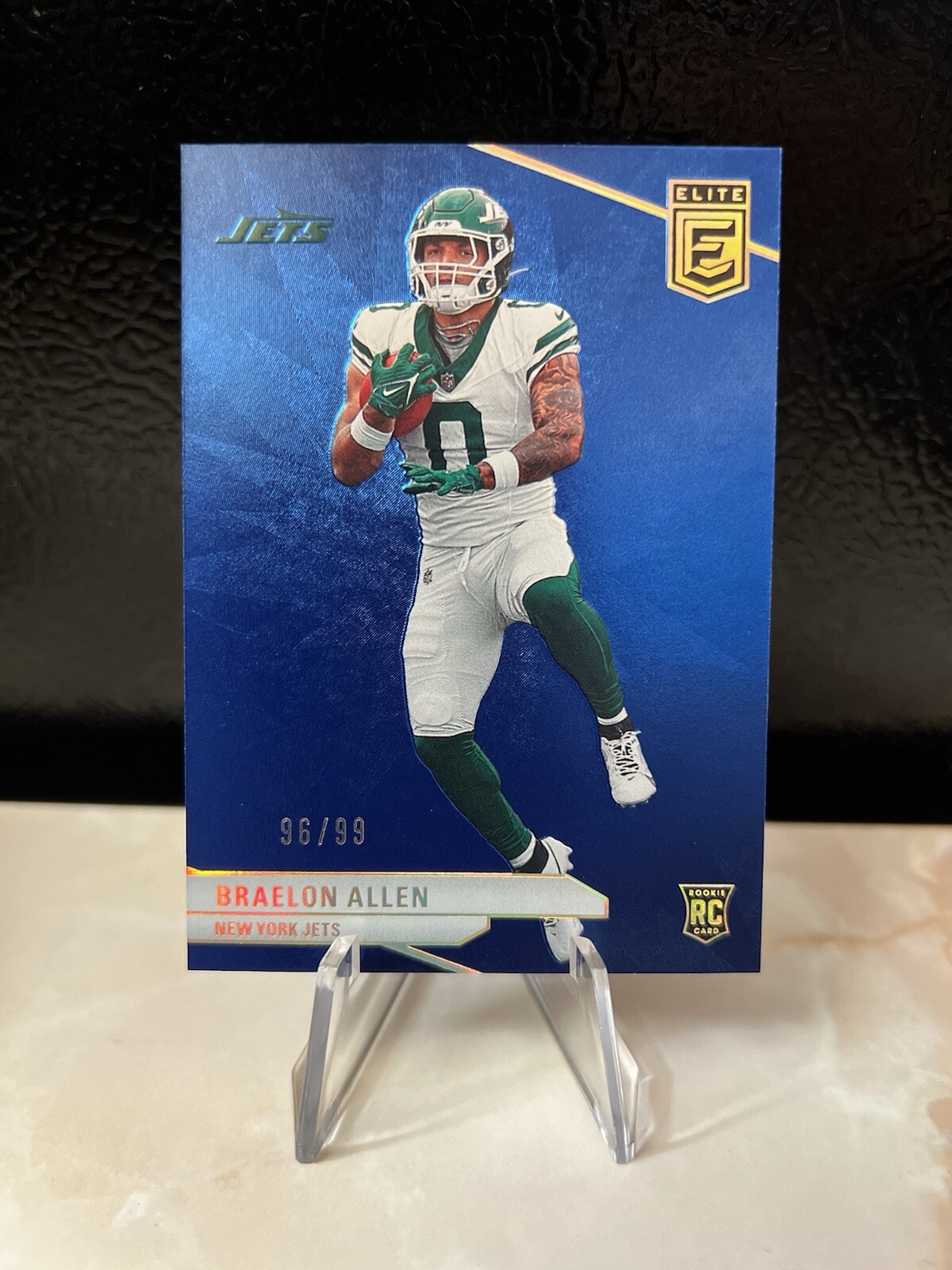 2024 Panini Donruss Elite Braelon Allen ROOKIE Blue Parallel /99 NY Jets #194