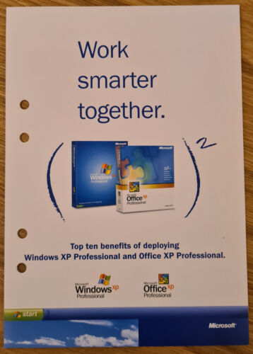 Work Smarter Together - Top 10 Benefits of Deploying Win / Office XP Advert - Picture 1 of 3