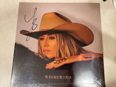 NEW LAINEY WILSON SIGNED COLORED VINYL WHIRLWIND  STRIPPED  AUTOGRAPHED IN HAND