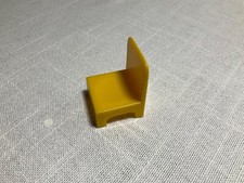 1970  s Vintage Weebles Romper Room Camper Yellow Plastic Picnic Table Chair