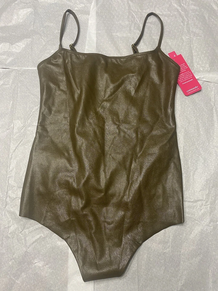 Женские COMMANDO коричневый искусственной кожи стринги Cami боди размер M совершенно новые ярлыки - Изображение 4 из 4