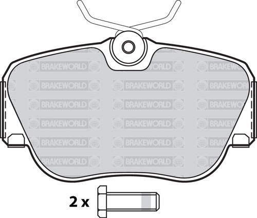 OEM SPEC FRONT AND REAR DISCS PADS FOR MERCEDES-BENZ 190/190E (W201) 2.0 1982-93 - Picture 2 of 8