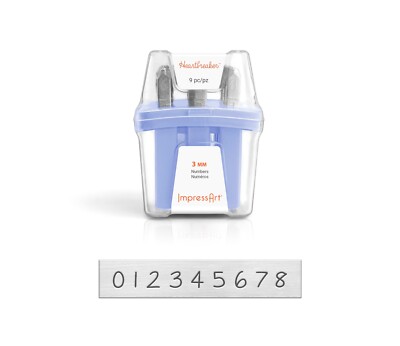 ImpressArt Heartbreaker Number Set Metal Stamps, DIY Jewelry & Craft Punches