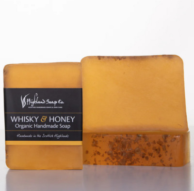 Highland Soap Co Scottish Whisky And Honey Organic Handmade Soap Bar