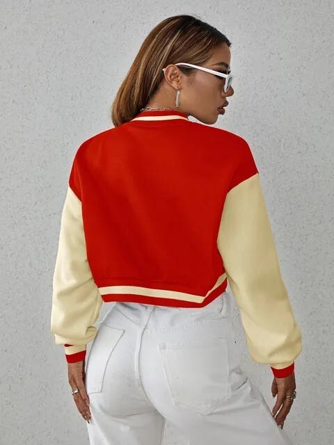US women Cropped style College Style Varsity Jacket for Women by Her Universe image 5