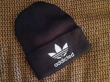 Addicted Weed Pot 420 Marijuana Beanie stocking cap winter hat unisex NEW