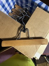 HangersPack Natural Wooden-Non Slip Skirt Hangers Selling As Lot