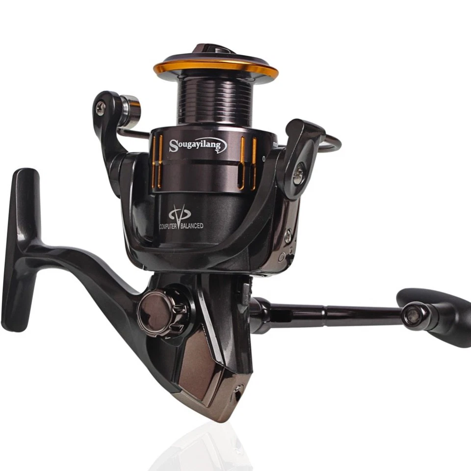 Cañas de pescar de carbono telescópica carpa Rod conjuntos y 14BB carrete Metal  Foto 3 de 4