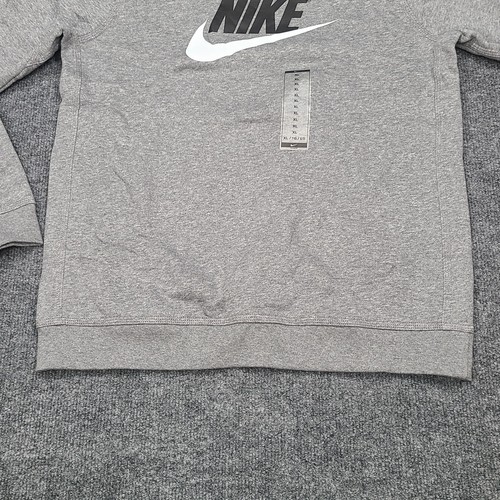 Nike Sweater Boys Extra Large Gray Heather Futura Pullover Sweatshirt Kids XL - Picture 3 of 13