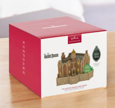 Hallmark Keepsake Disney The Haunted Mansion Christmas Tree Topper Mint In Box