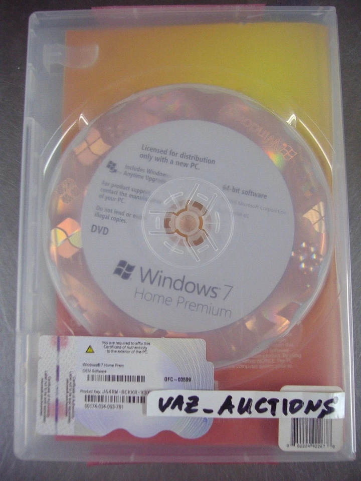 Microsoft Windows 7 Home Premium 64 bit x64 Full DVD MS WIN =BRAND NEW SEALED= - Image 3 of 4
