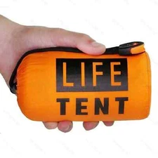 2 Person Emergency Shelter Survival Tent Kit Mylar Tube Sleeping Bag Waterproof