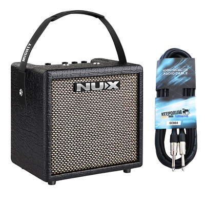 Nux Mighty 8BT MK2 Tragbarer Bluetooth Gitarren-Verstärker mit keepdrum Kabel