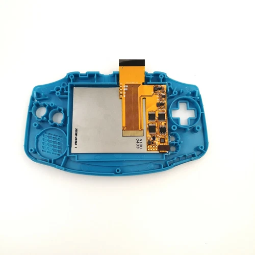 GBA 10 Levels Brightness V2 IPS Backlight LCD Mod & Shell With Clear Red Buttons