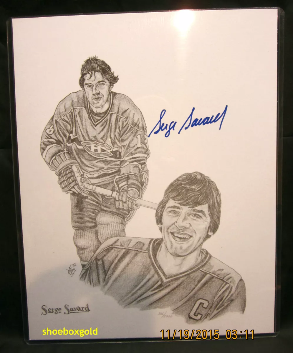 Serge Savard - Magazine Photograph Signed