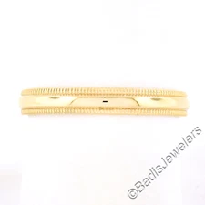NEW Unisex 14k Gold 3.2mm Dome Polished w/ Milgrain Edge Stack Wedding Band Ring