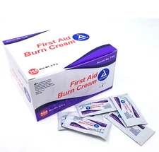 Dynarex First Aid Burn Cream, 0.9g Foil Pack, Sunburn, Irritation, Upto 144/Box