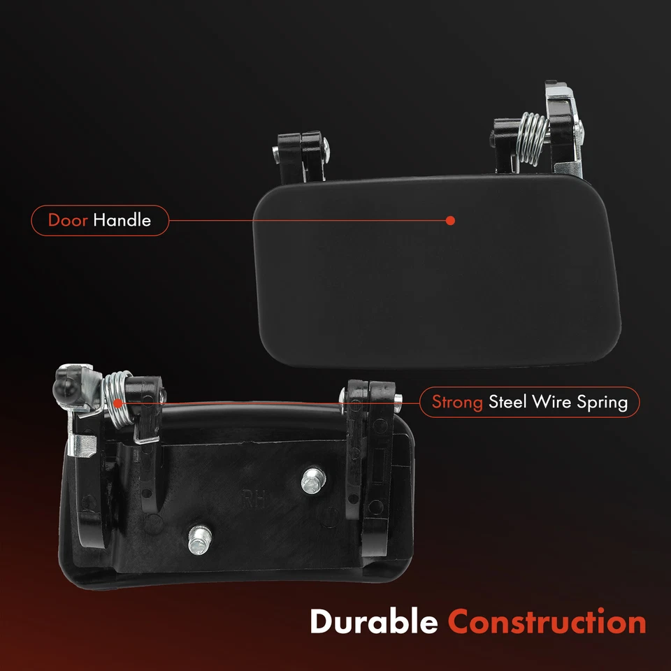 Manija de puerta corredera exterior imprimada negra lateral izquierda para Nissan Quest 1999-2002 Foto 4 de 4