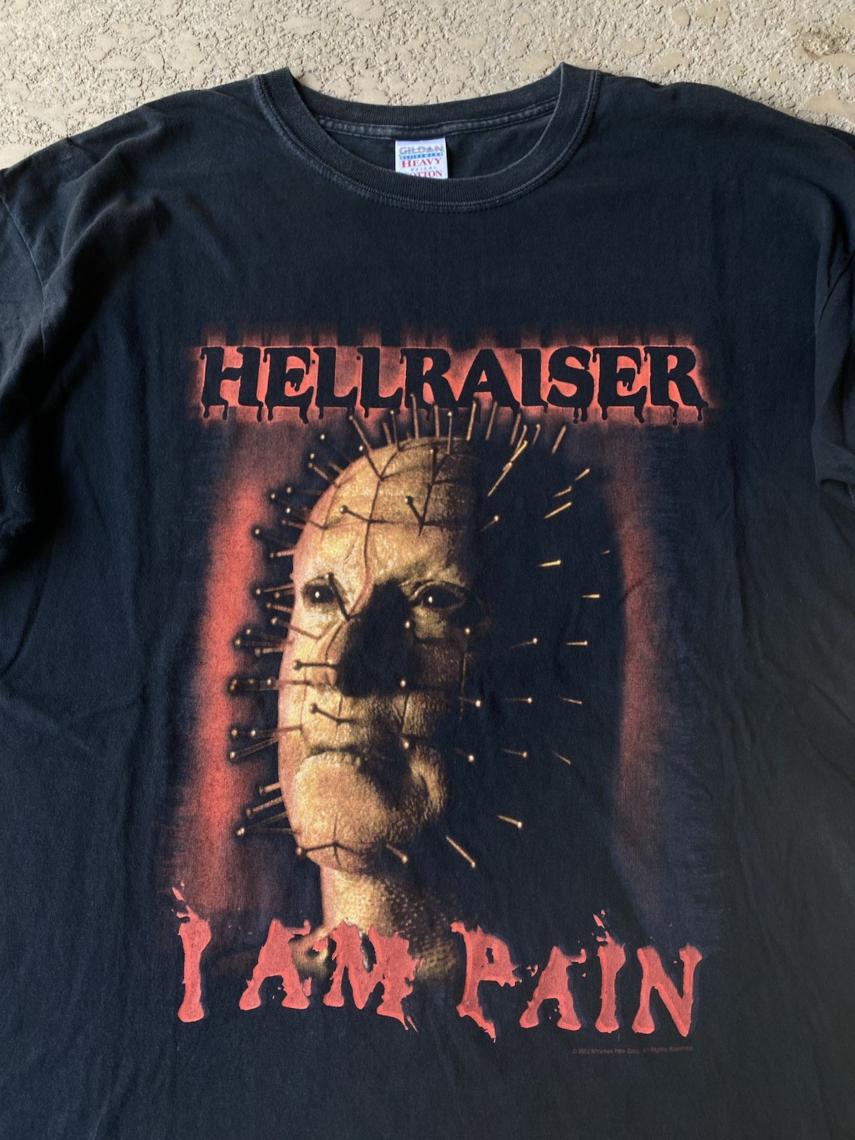 Vintage 2002 Rare Hellraiser  I Am Pain T-Shirt Size XL Free Australia Shipping image 2