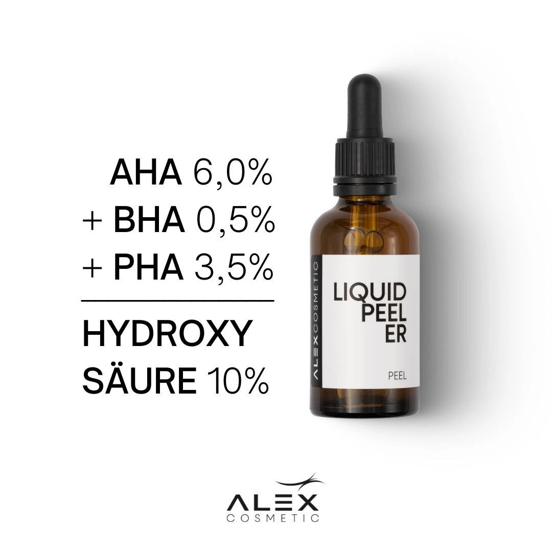 Liquid Peeler exfoliating peel for face brightening hydroxy acid