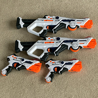 Nerf Laser Ops Pro Alphapoint Laser Tag Blasters Lot of 4 Handheld Game