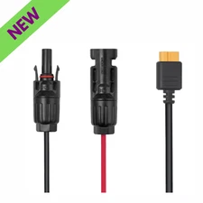 QTY 2 EcoFlow Solar to XT60 Solar Cable 5M/ 16.4 feet Durable for Portable Power