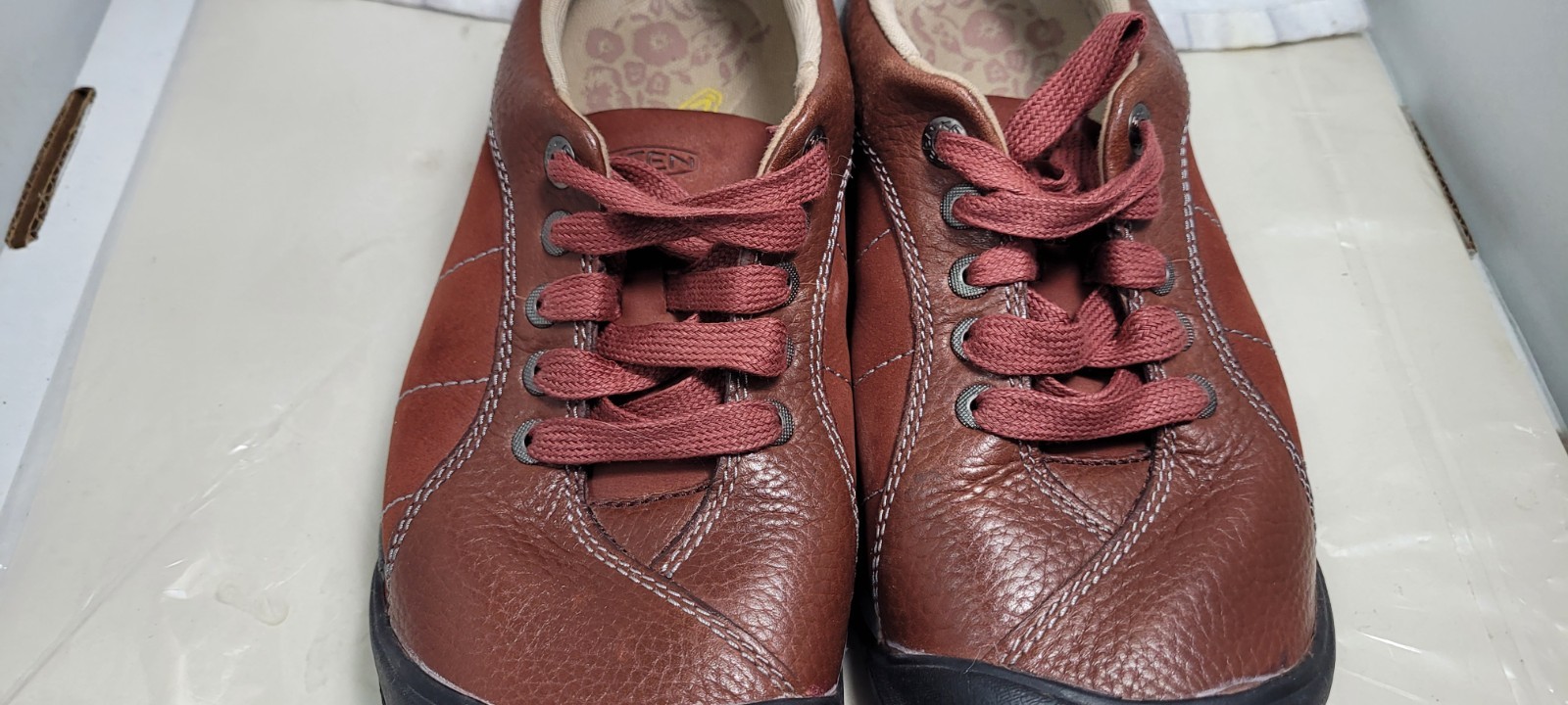 Scarpe da trekking Keen taglia 7 5 donna Presido stringate hennè bruciato allacciate basse