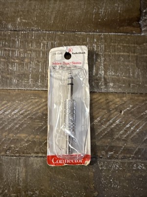Radioshack HD Shielded 1/4 6.35mm Phone Plug Spring Strain Relief 274-1545