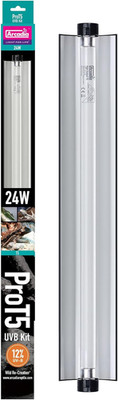 T5 UVB Reptile Light Fixture Kit 22.5'' Long 24 Watts 12% UVB Desert   Complete U