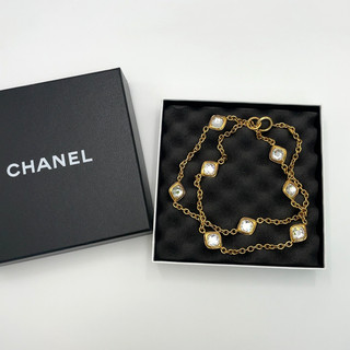 Collana originale Chanel Matelassé pietra cristallo GP logo inciso con scatola BA060625