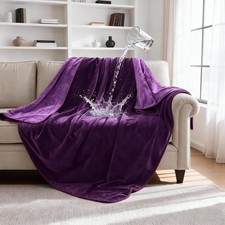 Waterproof Blanket for Dogs and Cats, Reversible Flannel Double-Sided Furnitu...