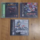 Jet Moto 2, Jet Moto 3 & Supercross Circuit for PS1 w/ Manuals