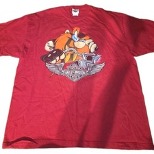 Harley Davidson Looney Tunes T-Shirt - Size Men's XL Bradenton FL Vintage