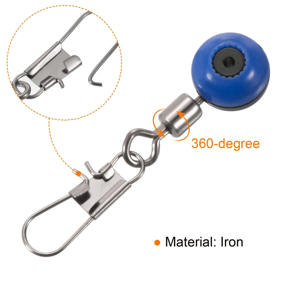 Pesca Lenza Affondatore Slitte 26 Libbre Carico Capacità 20pz per Pesca Blu - Immagine 4 di 4