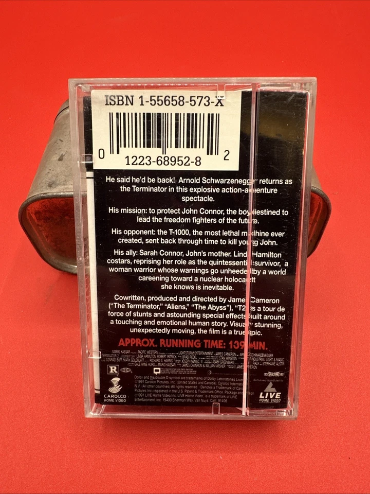 Rare Terminator 2: Judgment Day Video 8, 1991 Carolco Arnold Schwarzenegger 8mm - Image 2 of 4