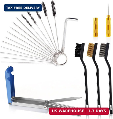 #ad Premium Carburetor Cleaning Kit Stainless Steel Torch Tip Cleaner with 13 Wires $8.99