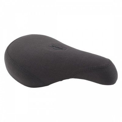 Sunday Black Canvas BMX Pivotal Seat - Durable 3-Panel Construction for BMX