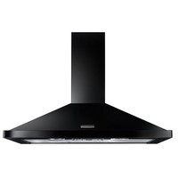Rangemaster Pyramid Refurbished  90cm Chimney Cooker Hood - Black & A1/RHDC90BLC