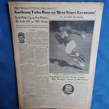 New York Giants 1951 NFL Rookie Kyle Rote SMU NCAA Football