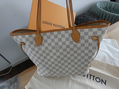 Louis Vuitton Neverfull MM Damier Azur - aus 2017 - Full Set - mit Rechnung -