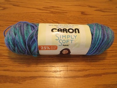 1 - 5 oz Skein Caron Simply Soft Paints Yarn-Oceana-100% Acrylic-4 Medium