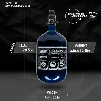 Bouteille D'air Comprimé HK Army Aerolite HSTL – 68/4500 Psi