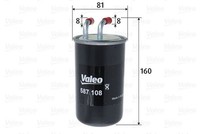 Valeo 587108 Kraftstofffilter FüR Mitsubishi