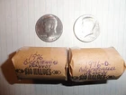 2 Rolls 1-1976 & 1-1976-D Bicentennial Kennedy Half Dollars