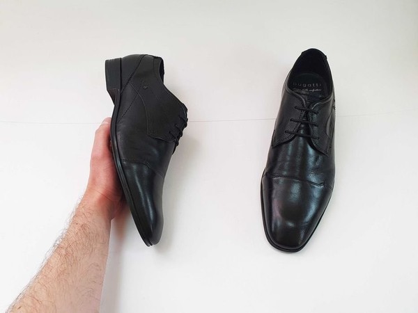 Men Bugatti Heels Black 46