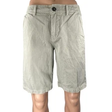 American Eagle Outfitters Men's Beige High Waist Straight Khaki Chino Shorts 30