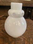 Antique Gas Vapor Vented Milk Glass Lamp Shade 2.25in Fitter Globe 1910s